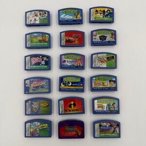 Lot of 18 LeapFrog Leapster Games Disney Pixar Toy Story Cars Tangled Wall-E Up